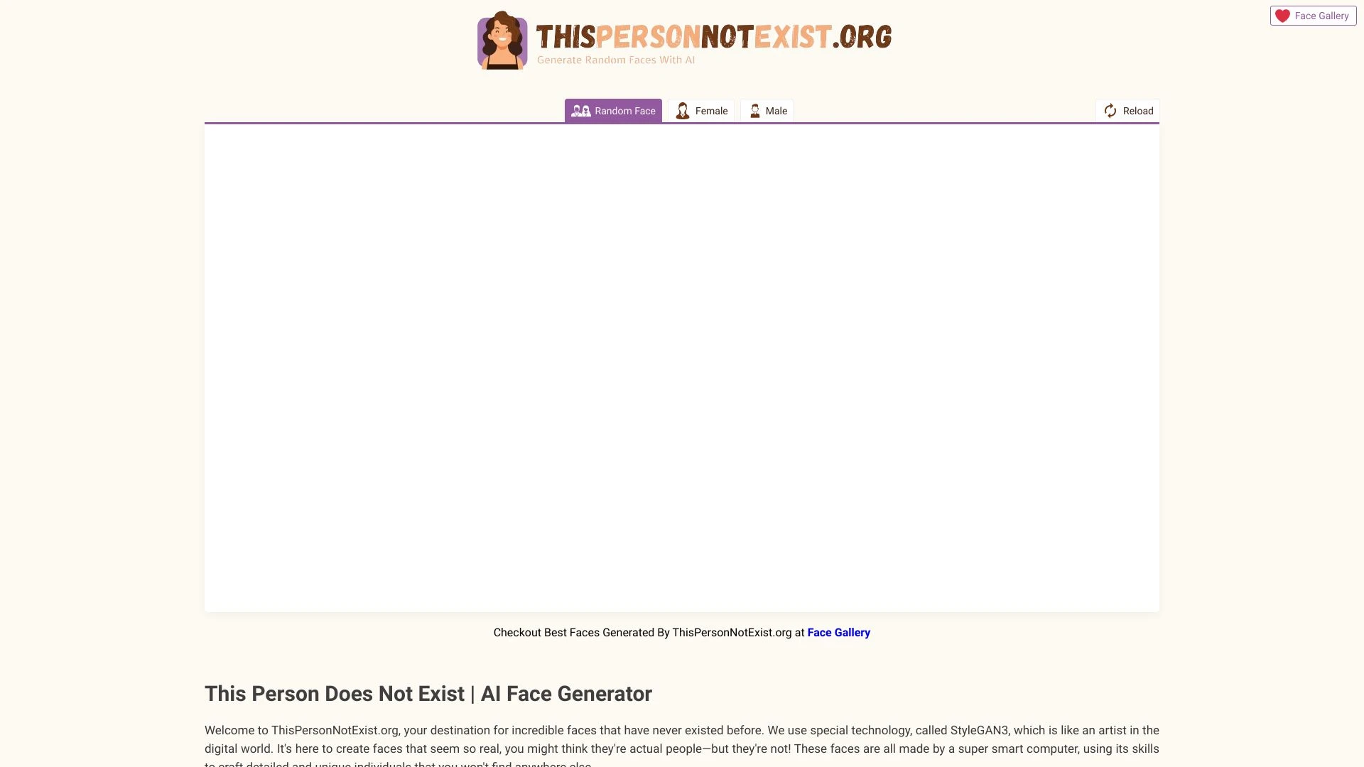 ThisPersonNotExist.org - AI Tool Ocean