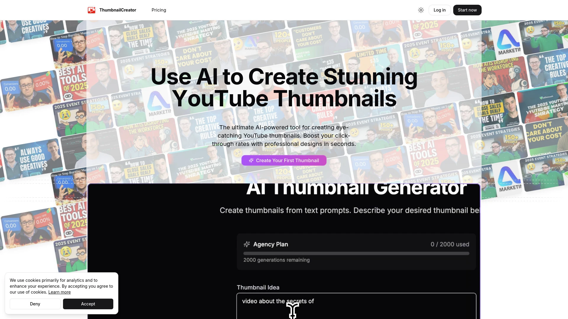 ThumbnailCreator.com - AI Tool Ocean