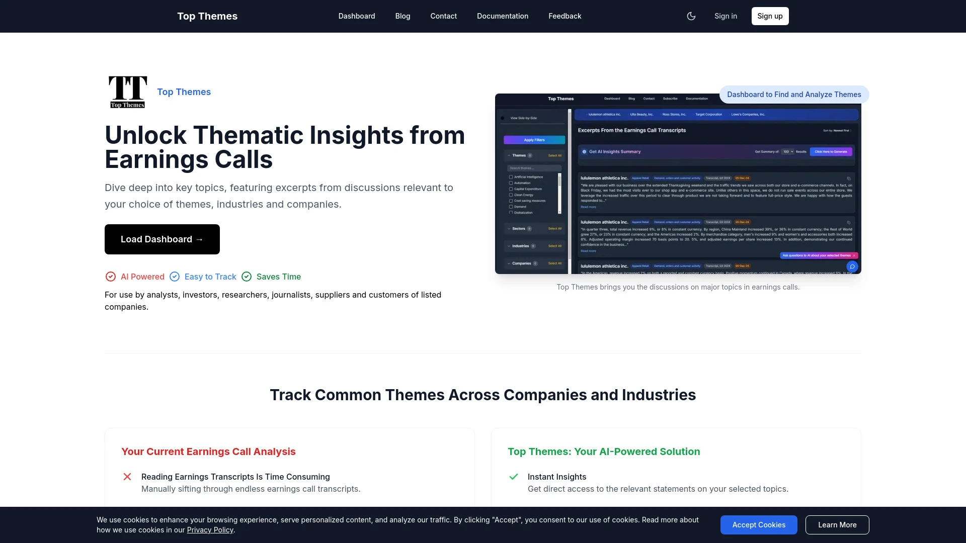 Top Themes - AI Tool Ocean