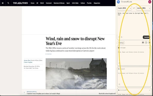 TransWise - Chrome Extension - AI Tool Ocean