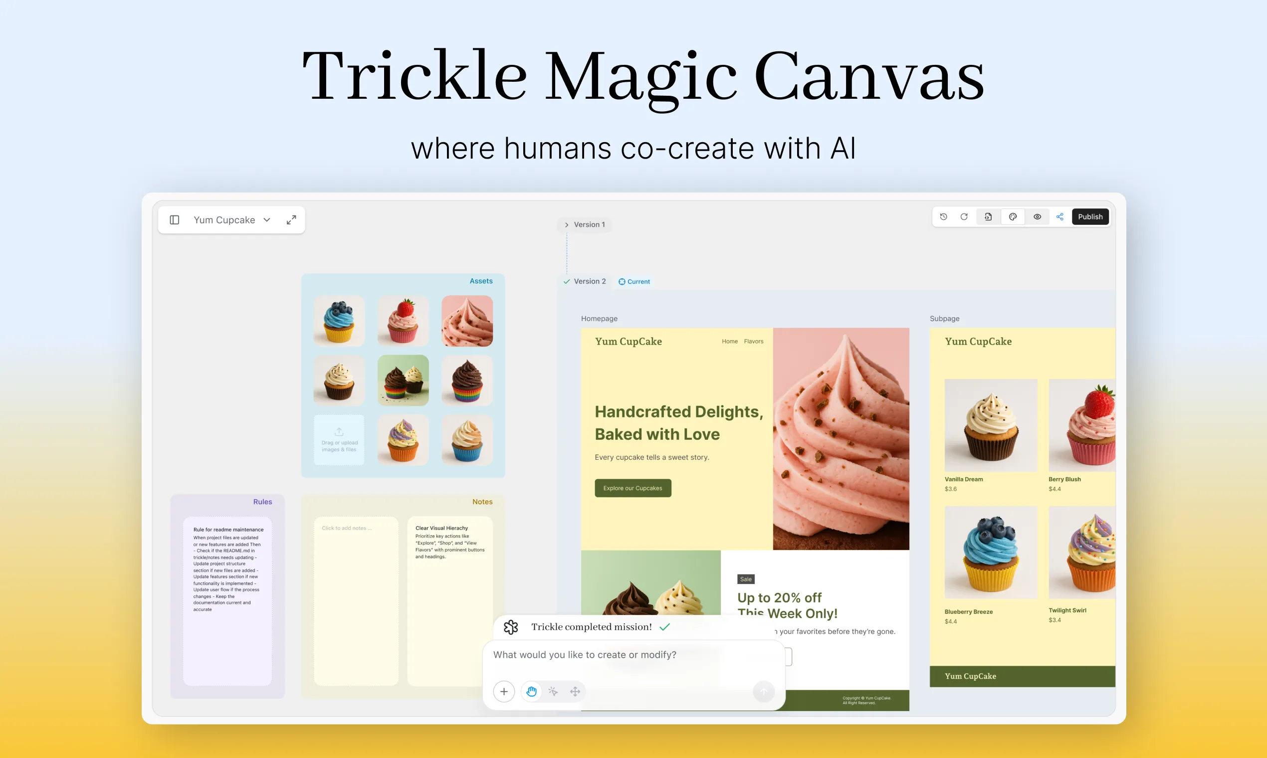 Trickle Magic Canvas - AI Tool Ocean