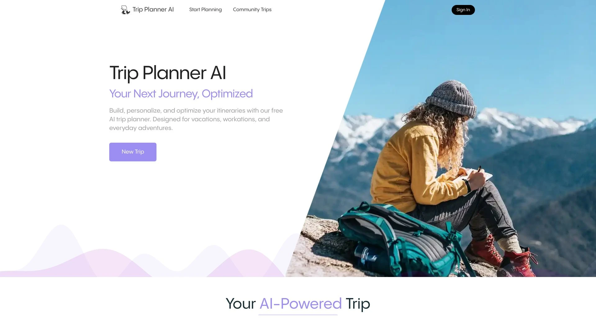 Trip Planner AI - AI Tool Ocean