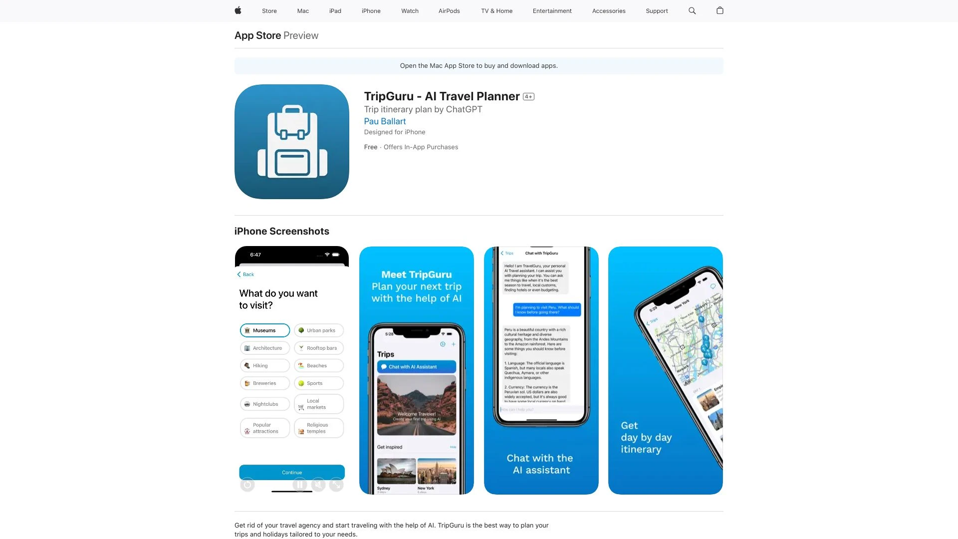 TripGuru - AI Travel Planner - AI Tool Ocean