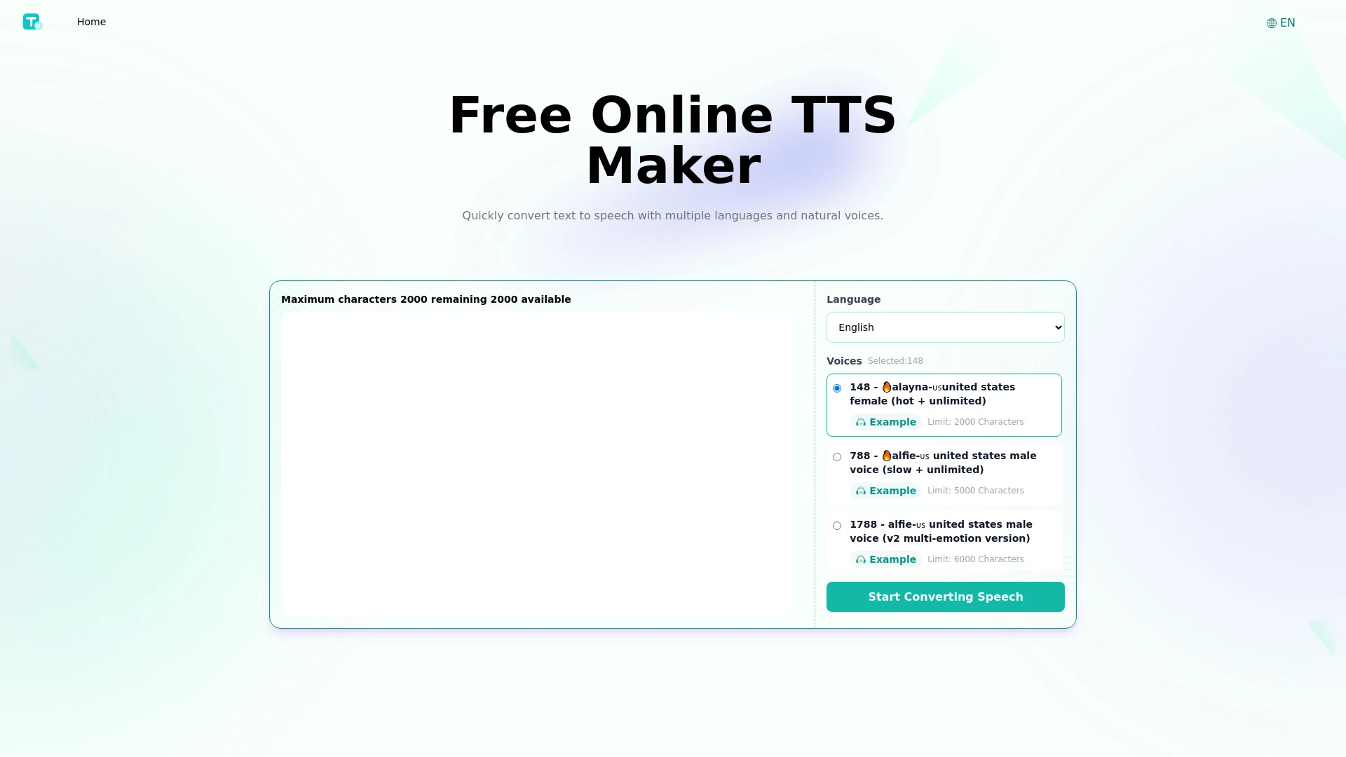 TTSynth.com - AI Tool Ocean