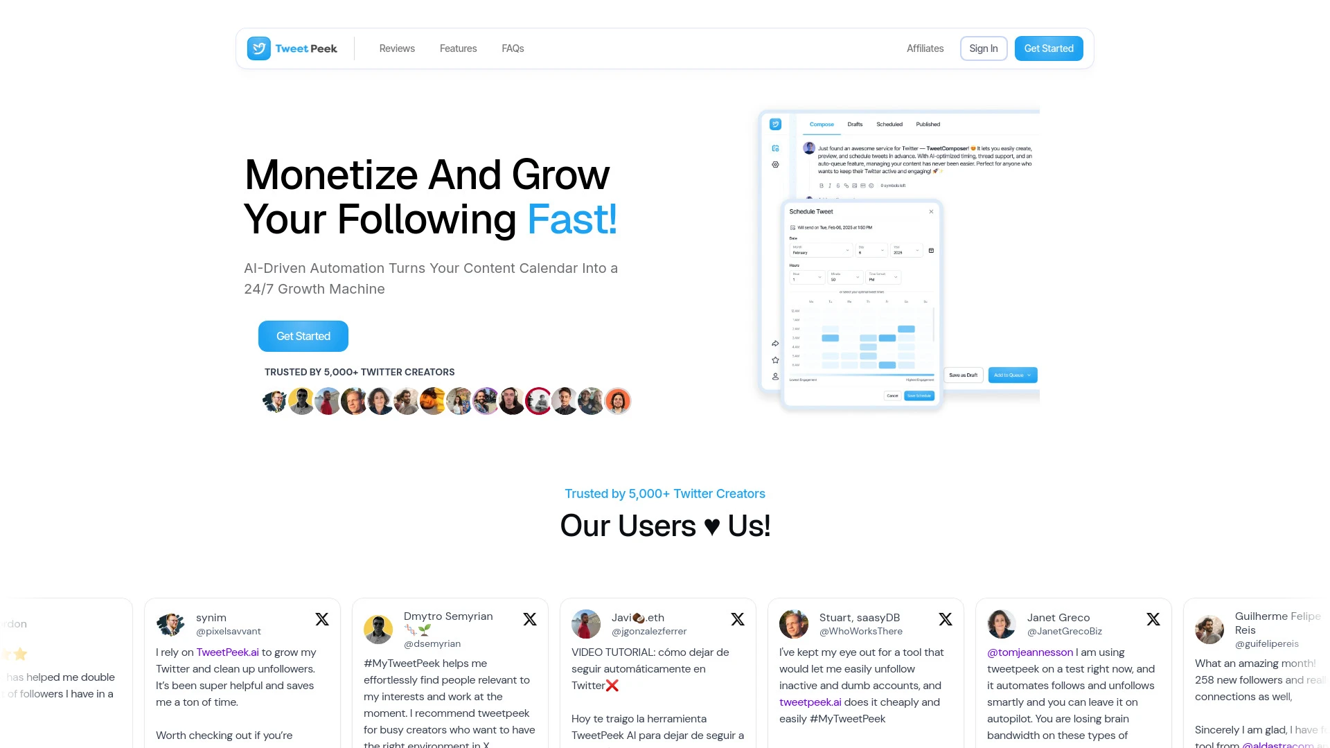 TweetPeekAI - AI Tool Ocean