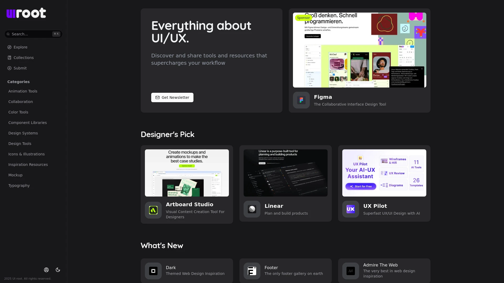 UI root - AI Tool Ocean