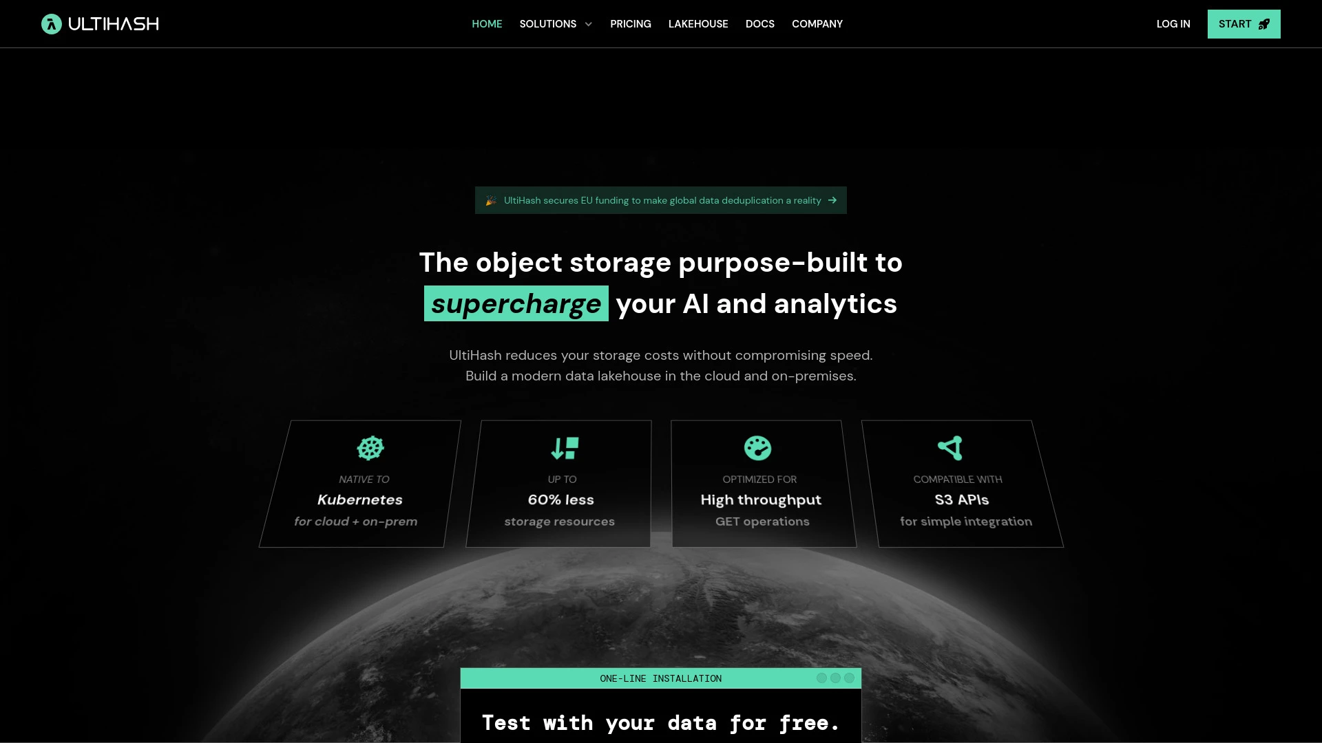 UltiHash - AI Tool Ocean