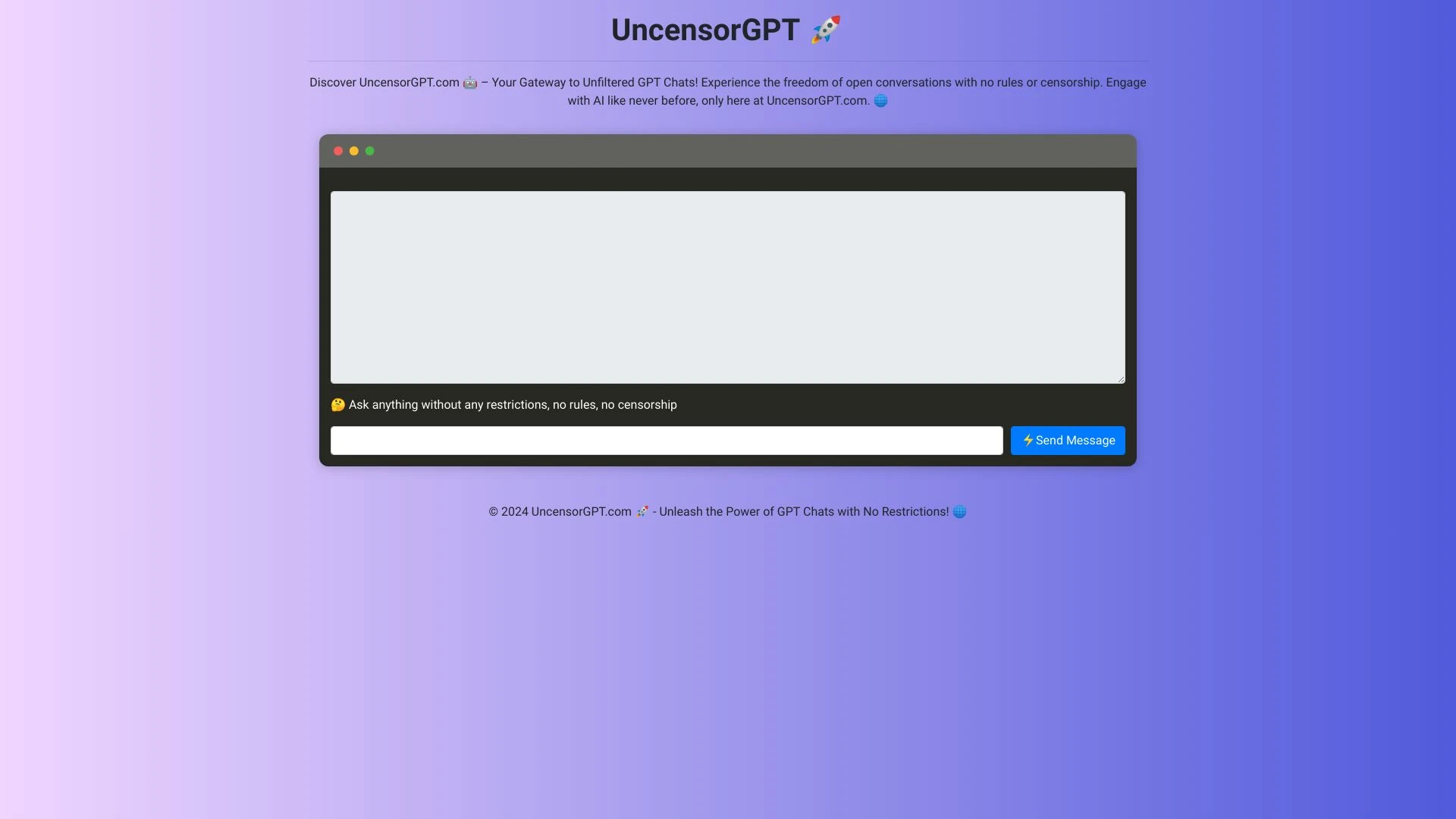 UncensorGPT.com - AI Tool Ocean