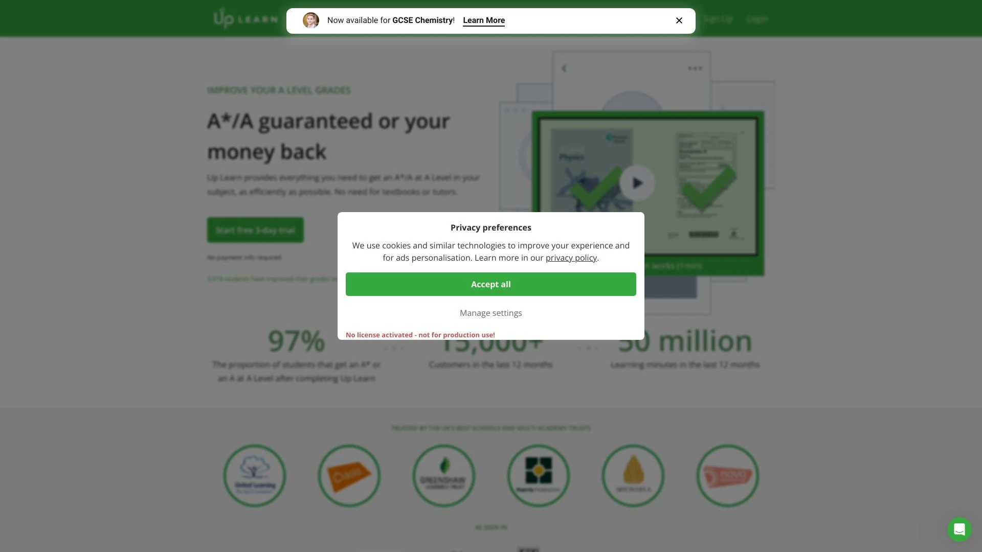 Up Learn - AI Tool Ocean