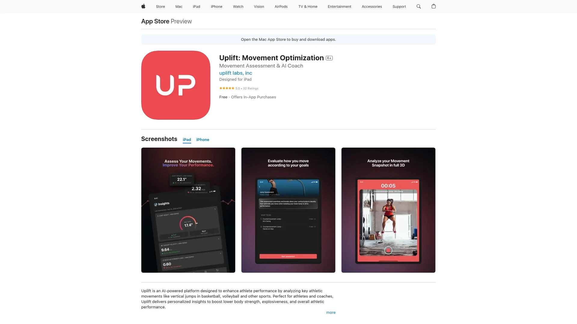 Uplift: Movement Optimization - AI Tool Ocean