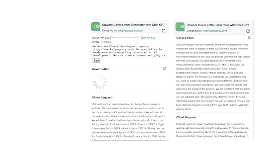 Upwork Cover Letter Generator Extension - Chrome Extension - AI Tool Ocean
