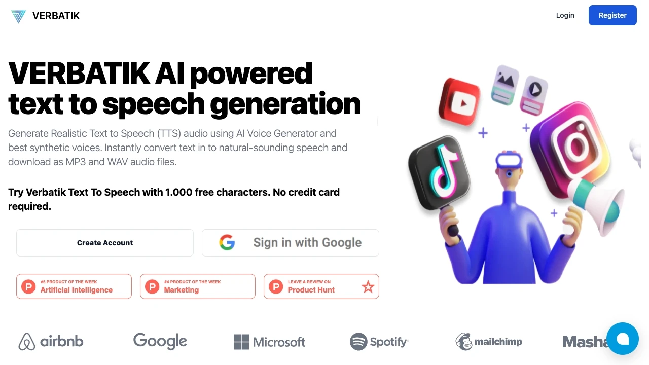 Verbatik - AI Tool Ocean