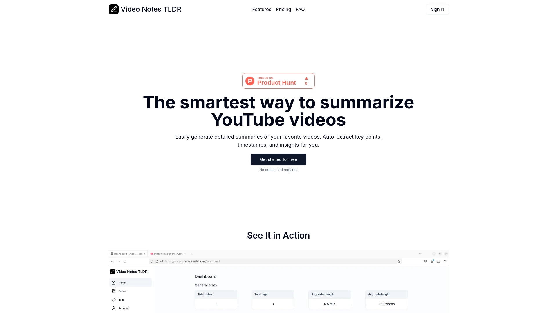 Video Notes TLDR - AI Tool Ocean