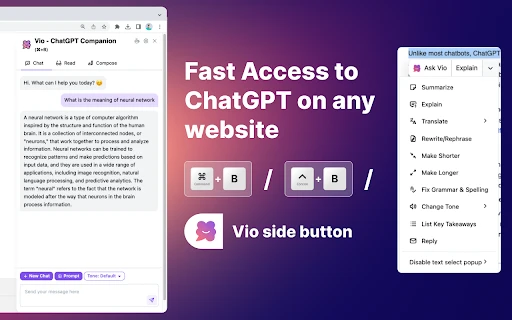 Vio - Chrome Extension - AI Tool Ocean