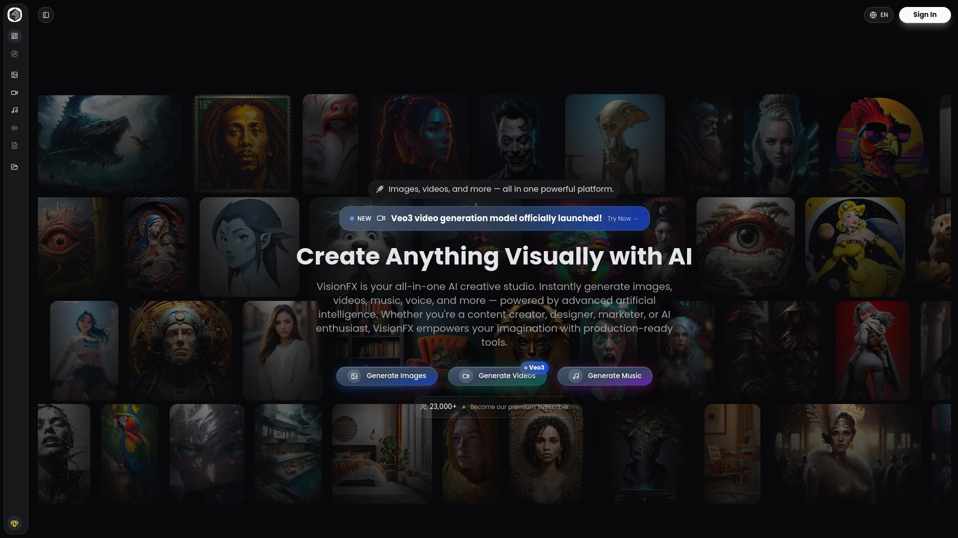 VisionFX - AI Tool Ocean