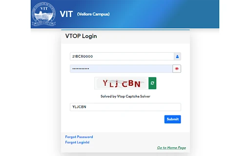 Vtop Captcha Solver Extension - Chrome Extension - AI Tool Ocean