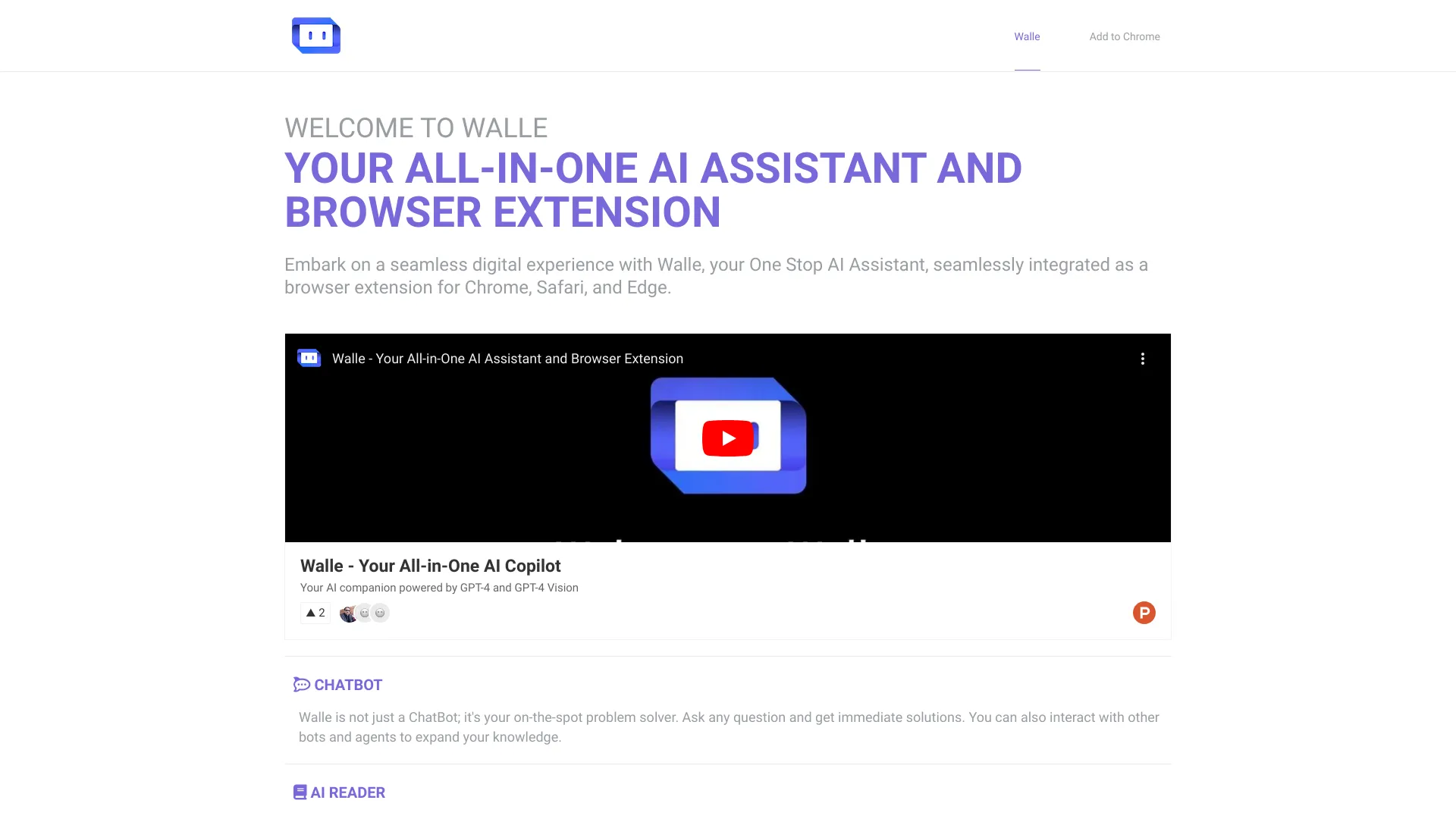 Walle - AI Tool Ocean