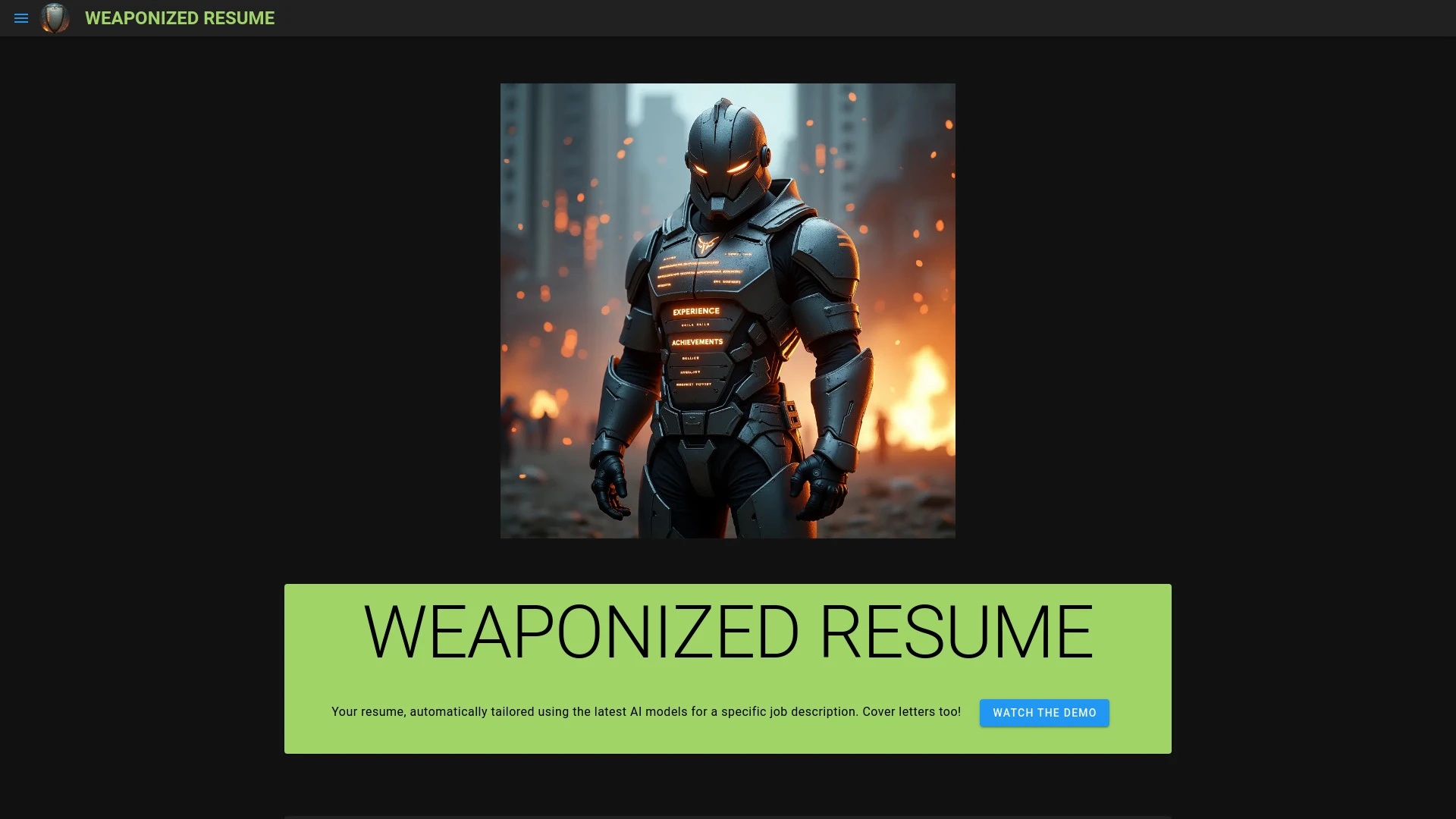 WEAPONIZED RESUME - AI Tool Ocean