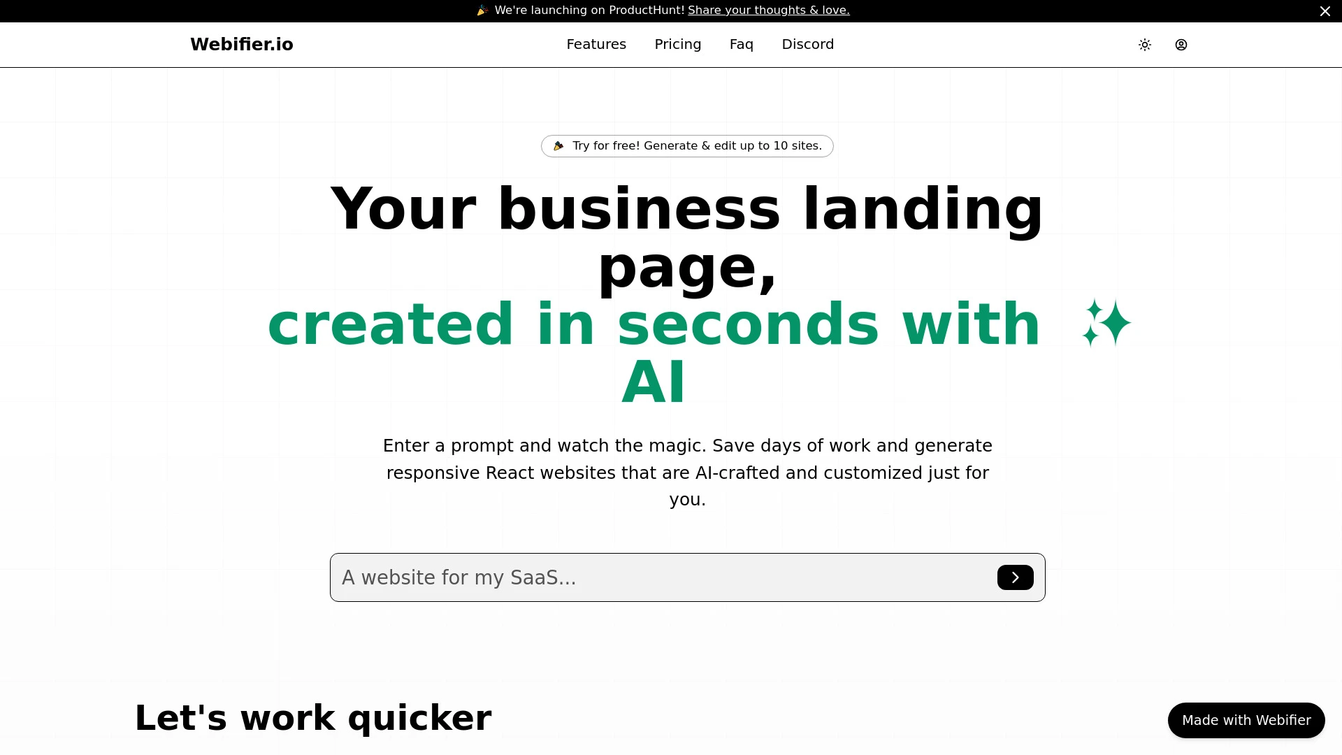 Webifier - AI Tool Ocean