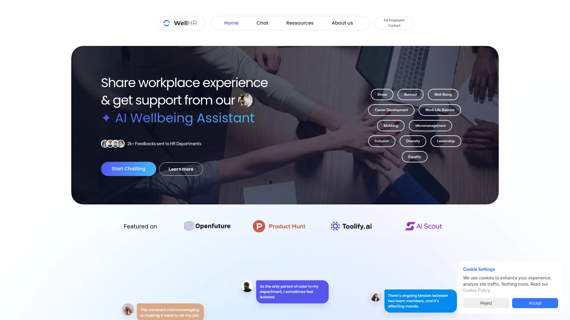 WellHR.org - AI Tool Ocean