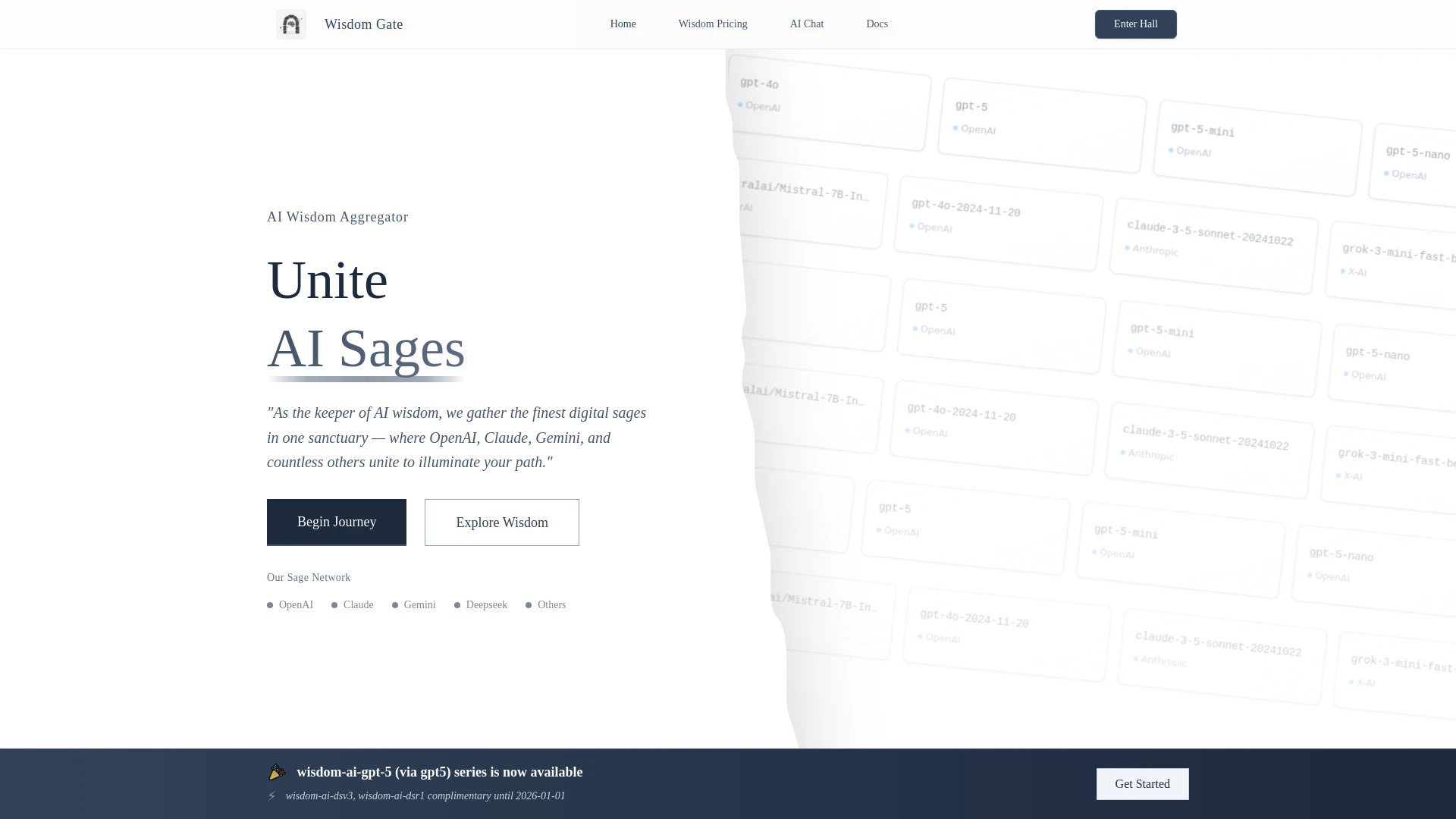 Wisdom Gate | AI API - AI Tool Ocean