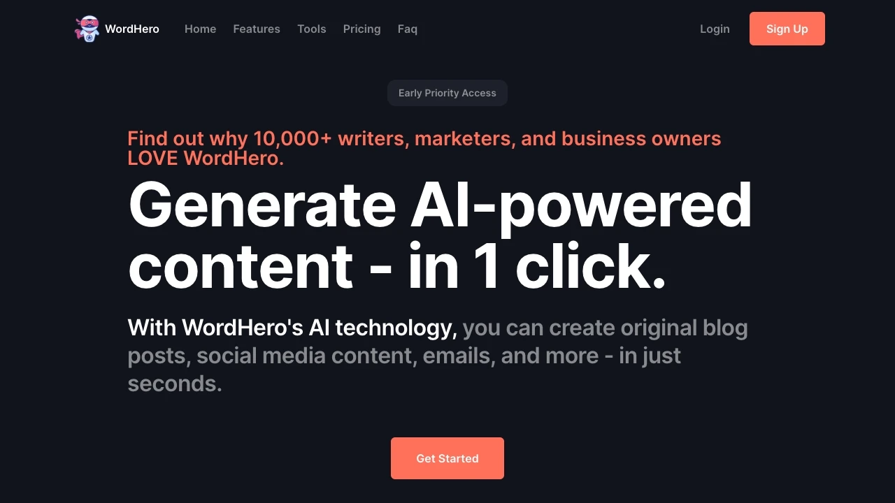 WordHero - AI Tool Ocean