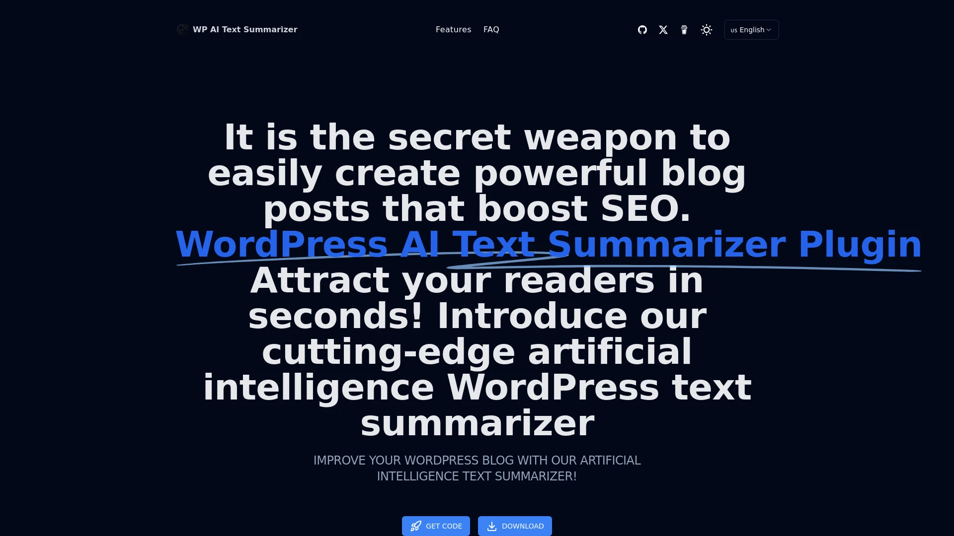 WP AI Text Summarizer - AI Tool Ocean