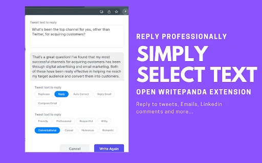 Write Panda - Chrome Extension - AI Tool Ocean