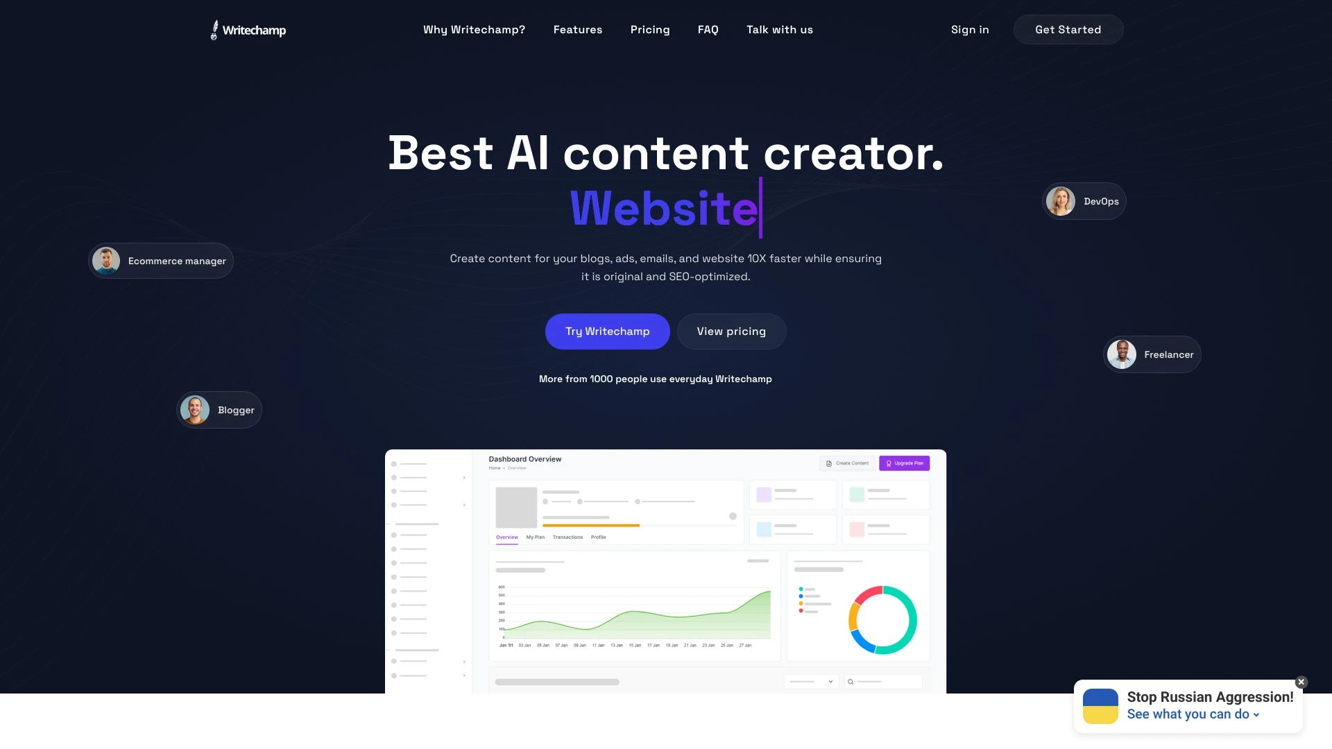 Writechamp - AI Tool Ocean