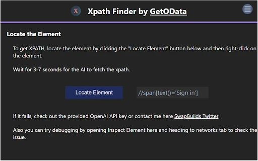 Xpath Finder - Chrome Extension - AI Tool Ocean