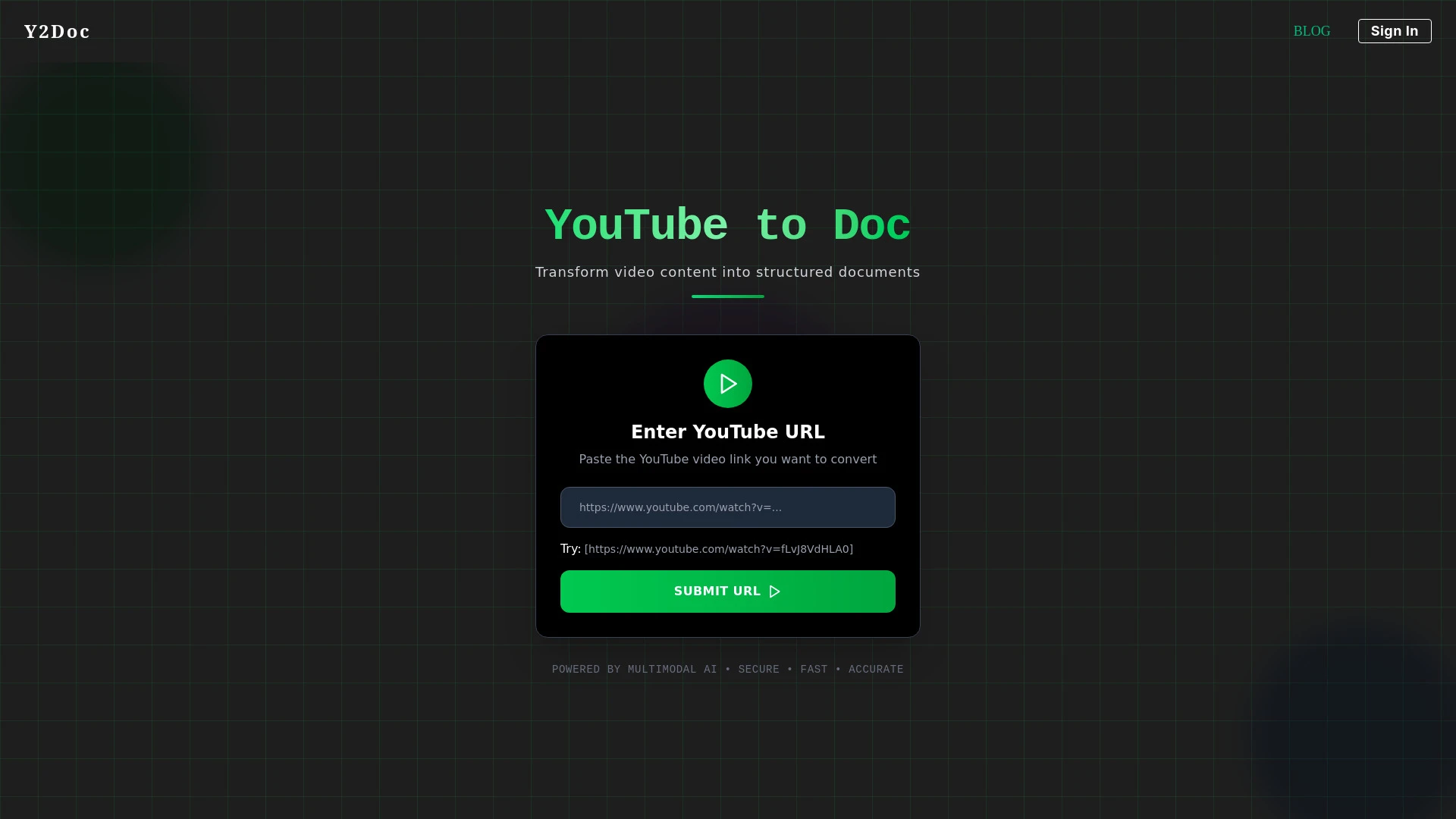 y2doc - AI Tool Ocean