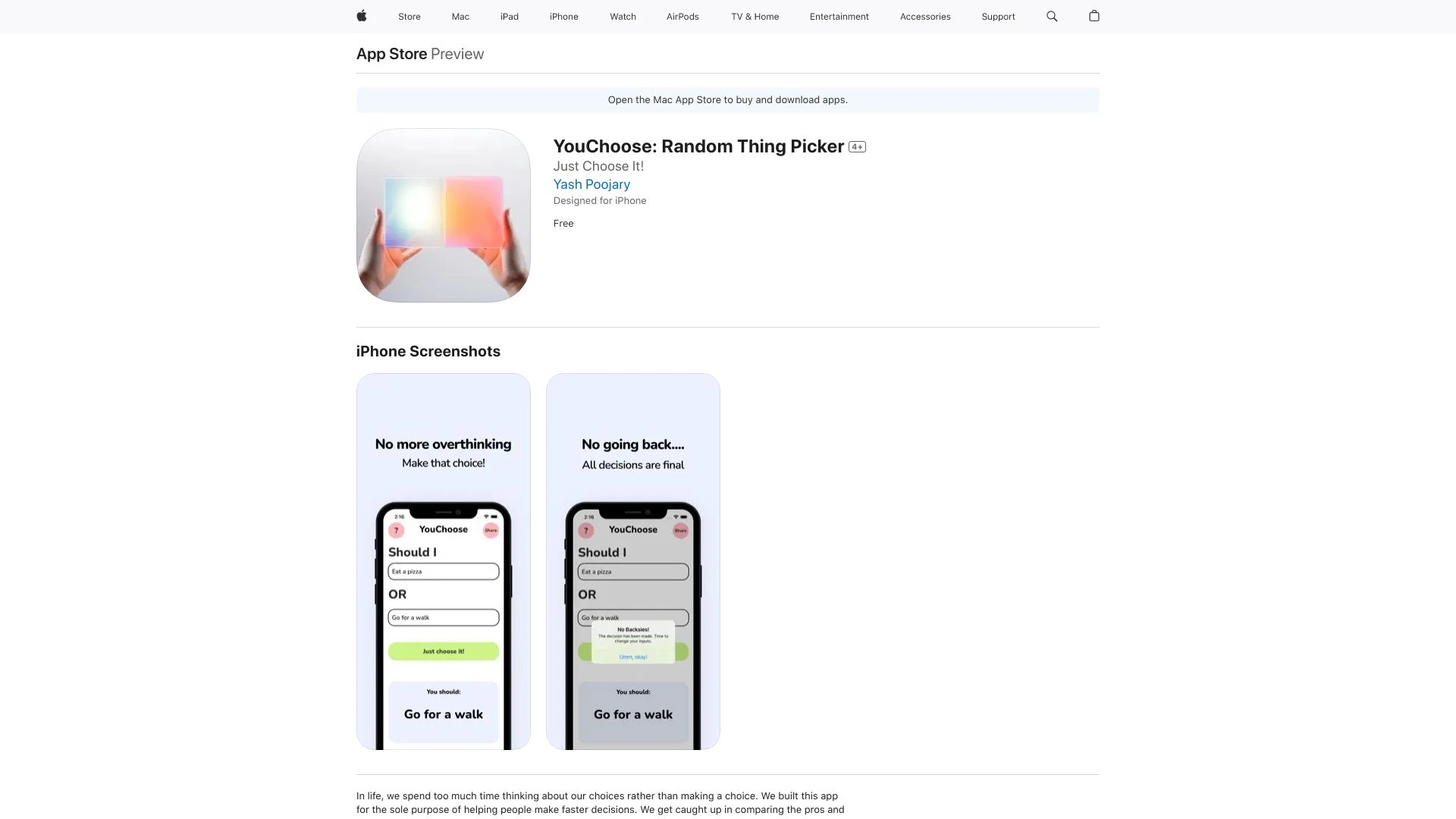 YouChoose: Random Thing Picker - AI Tool Ocean