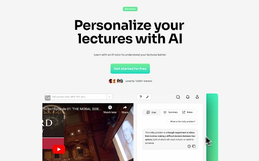 YouLearn - Chrome Extension - AI Tool Ocean
