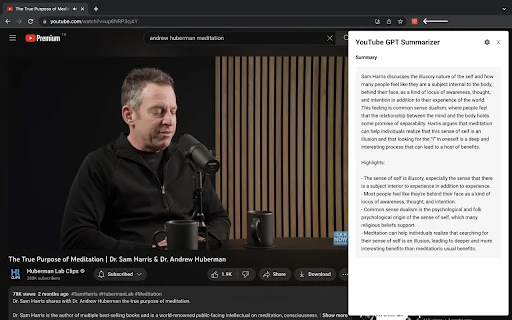 YouTube Summary via ChatGPT - Chrome Extension - AI Tool Ocean