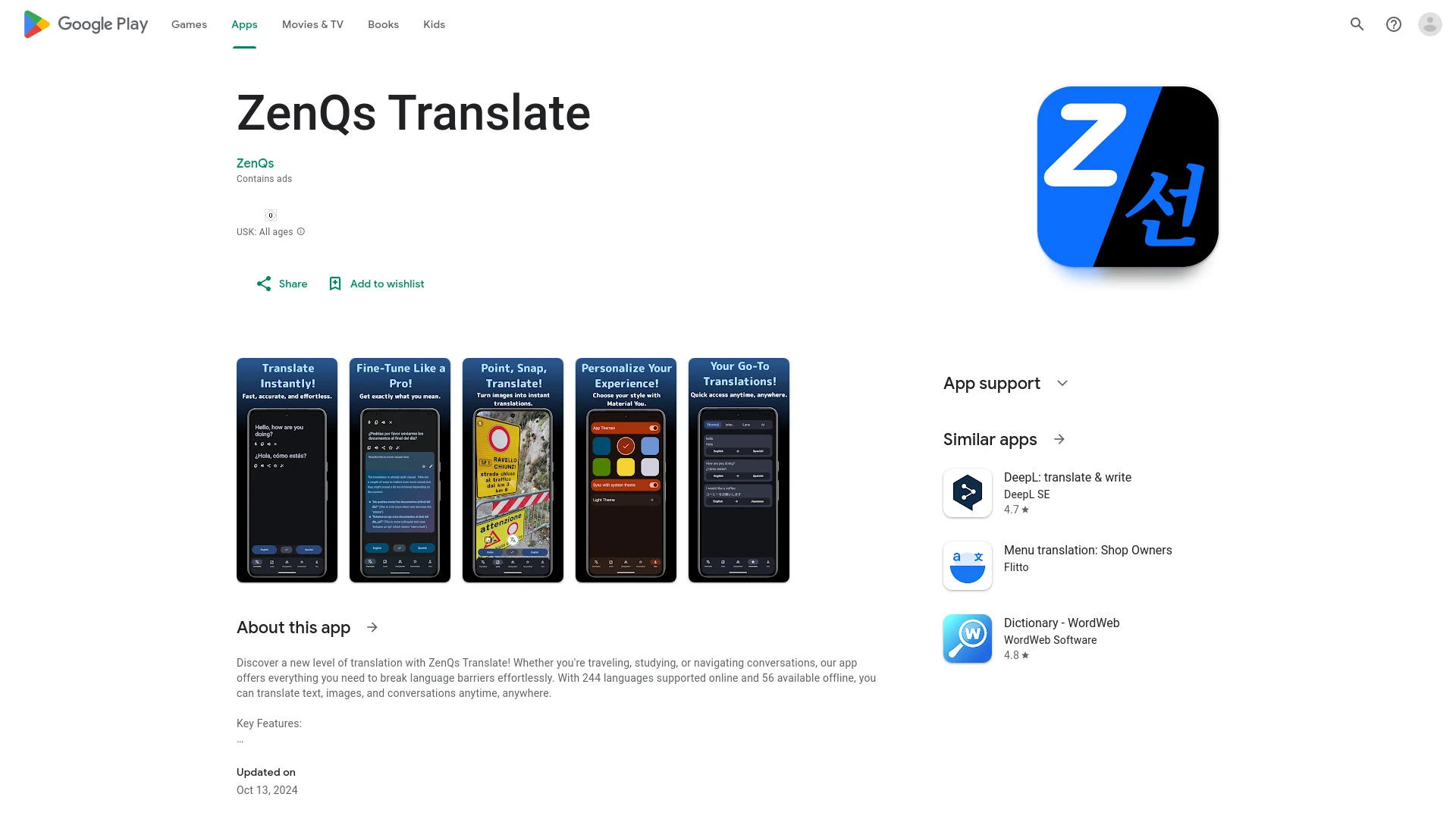 ZenQs Translate - AI Tool Ocean